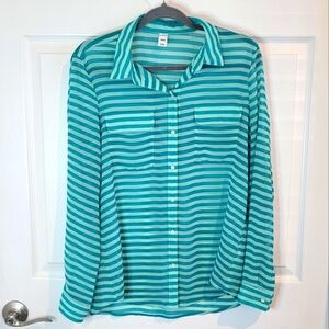 OLD NAVY Women's Long Sleeve Sheer Blouse. Medium
